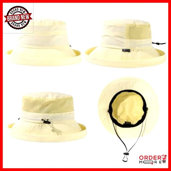 Wide Brim Bucket Sun Hat with Ponytail Hole UPF 50 Packable Travel main image 5